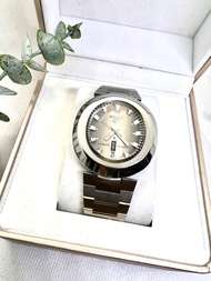 Seiko 5​ Sport​ Automatic​ กลไกลระบบเครื่อง 7s36 หน้าดำขอบสองชั้น หลักแท่งเงิน พรายน้ำ​ สว่างชัดเจน