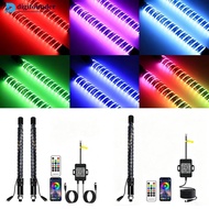 DGF  30cm/1ft Colorful Remote Control LED Whip Lights Colorful Flagpole Antenna Whips for UTV B2H6