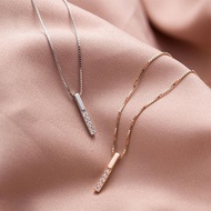 【Ready stock】Kalung viral tiktok murah Gaya Minimalis Geometris Panjang Wanita Rantai Klavikula Liar