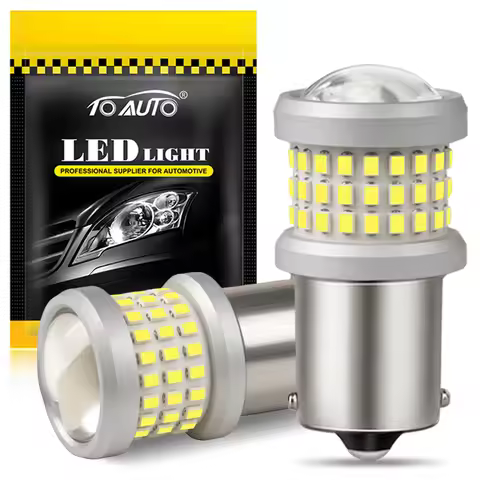 2Pcs 1156 BA15S P21W LED Bulb PY21W BAU15S 1157 P21/5W BAY15D BA15D Turn Signal Lamp Reverse Brake L