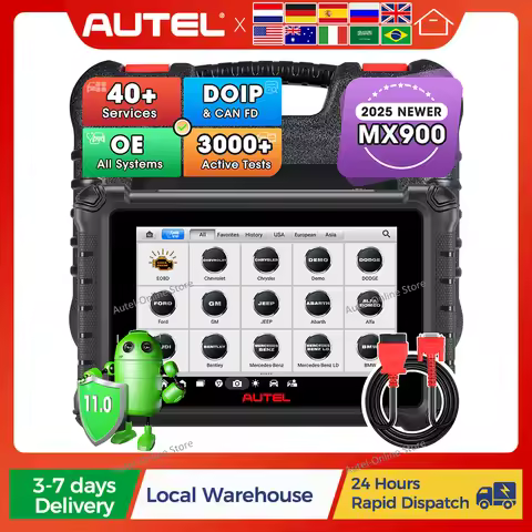 Autel MaxiCheck MX900 Diagnostic Tools Automotive OBD2 Code Reader DoIP CAN FD Same as MK900 Bidirec