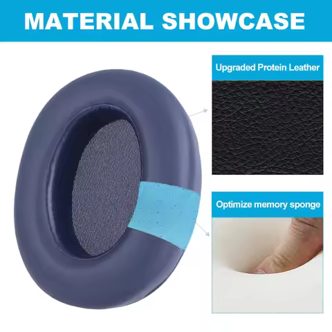 Replacement Ear Pads Cushion Cover Protein Leather Headphones Ear Cushions Memory Foam Ear Pads Earm