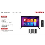 TV LED EASY SMART POLYTRON 24 - 32 Inch Digital TV Screen Mirroring