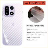OnePlus15 Back Carbon Fiber Film For OnePlus 15 13 R S T 13r 13s 13t 5G 2025 1+15 Back Protector Sof
