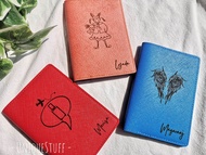 Logo Laser Sampul Pasport Sarung Pasport Passport Cover Laser Logo Quote Free Name Passport Holder