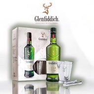 Glenfiddich 格蘭菲單一麥芽威士忌12年禮盒裝 | 附送小冰桶及冰夾