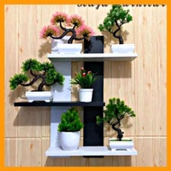 KAYU Minimalist Wall Shelf Code RKA0019 - Hanging Decorative Shelf Space Saver - Multipurpose Wooden Display Shelf