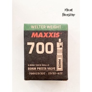 MAXXIS TUBE 80MM 700x23/32C PV - FOR ROAD BIKE