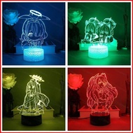 Blue Archive Takanashi Hoshino Night Light Anime 3D Lamp Remote Touch LED Charging USB Rainbow Light