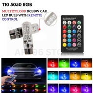 T10 W5W LED MULTICOLOUR LED BULB 5050 SMD CAR LIGHT WITH REMOTE CONTROL