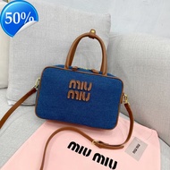 MIU Minimalist Briefcase Handbag Shoulder Crossbody Womens Bag High-end Tote Bag Bowling Ball Large