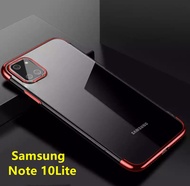 [ส่งจากไทย] Case Samsung galaxy Note 10Lite เคสโทรศัพท์ ซัมซุง เคส Samsung Note 10 Lite เคสนิ่ม TPU เคสใสขอบสี
