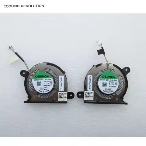 New Laptop CPU Cooling Fan For Dell XPS 13 9310 EG50040S1-CI31-S9A DC28000OSL 0FRK0V EG50040S1-CI42-
