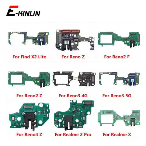 Headphone Jack Audio Port Board Flex For OPPO Find X2 Lite Reno Z Reno2 F Reno3 Reno4 Realme 2 Pro X