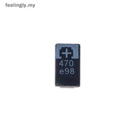 [T&B] 5 PCS 2R5TPE470M9 470 2.5V 470UF SMD Tantalum Capacitor Tantalum Polymer Capacitors {my}