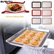 BUTUTU Silicone Baking Mat, Reusable Leak Proof Baking Tray, Button Design Heat Resistant Non-Stick 
