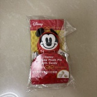 7-11 迪士尼米奇達摩毛絨扣針 Disney Mickey Daruma Plush Pin