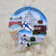 Fridge Magnet Fridge Magnet Souvenir Finland Helsinki Round