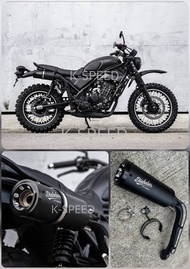 ท่อสูตร Slip On สีดำ Honda CL500 แบรนด์ Diabolus [ส่งจาก K-SPEED] (CL28)