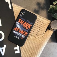 Fy04 Paroparoshop SHARK ATTACK CASE IPHONE 6/6Plus/7/7Plus/8/8PlusX, OPPO A73/A83 C