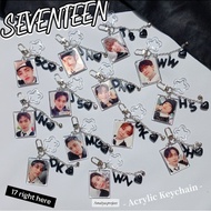 Acrylic Seventeen Initial NameKeychain | Seventeen photo acrylic keychain by Amaiya.project