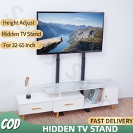 32-65 Inch Universal Floor Standing TV Bracket High Adjustable TV Television Mount Stand Hidden Heavy Duty TV Monitor Stand
