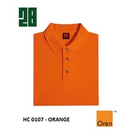 Oren Sport HC01 Honeycomb Polo Sport Shirt - Orange