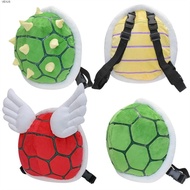 VEXUS Turtle School Bag, Super Koopa Green Bowser Plush Backpack, Boys Gift Cartoon Anime Plush Toys