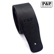 P&P Music High Quality Acoustic Electric Bass Guitar Strap Genuine Leather