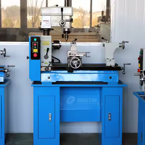 Factory Price HQ400-3L Lathe Have Workbench Mill Drill Combo Machine Mini Metal Lathe Machine