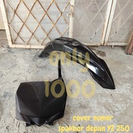 BODY YZ 250 2 ITEMS FRONT FENDER NUMBER PLATE YZ 250 NUMBER PLATE YZ 250 FRONT MUDGER YZ 250 NUMBER 
