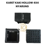 4X4 HOLLOW RUBBER LEGS [DM 39X39 MM] HOLLOW TABLE RUBBER