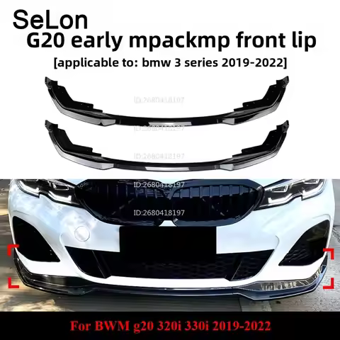 For Bmw 3 Series Bmw G20 320i 330i 19-22 M Pack Mp Front Lip Front Spoiler Modification Accessories