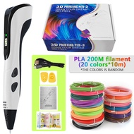 【ZAKA ZAKA】 3d Pen For Kids Creatived Toy Diy 3d Printing Pen Type-C Rechargeable 3d Pens Set With 2