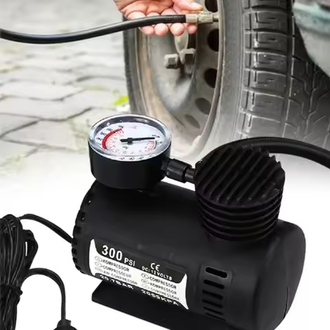 12V 300PSI Electric Inflator Mini Air Compressor Car Electric Tire Air Inflator Pump Electric Air Pu