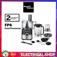 Russell Taylors 1.5L PowerCrush 9-in-1 Food Processor 750W FP6 (Blend Knead Slice Grind)