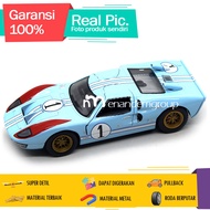 Diecast Miniature Classic Sedan Car Toy Ford GT40 MKII 1966 Metal Iron Open Doors