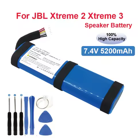 For JBL Xtreme 2 Xtreme 3 Xtreme2 Xtreme3 Replacement Battery 7.4V 5200mAh Bluetooth Speaker Batteri