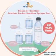 ✨Alakad✨ Blossom+ Sanitizer Pocket Sanitizer Sprayer Set 50ML Alcohol Free Blossom Scent Kill 99.9% Germs