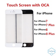 Outer Screen For iPhone 8 Plus / iPhone8 / 7 / 7Plus Front Touch Panel LCD Display Out Glass Cover L