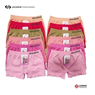 UOMO KIDS | Celana Dalam Boxer Anak Perempuan UOMO Art 418 Bahan Super Lembut Ukuran M L Xl