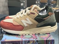 Ronnie Fieg x NewBalance NB 998 字母拼接耐磨透氣 低幫休閒鞋 男款 白黃綠