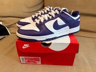 Nike Dunk Low Retro 紫色白色運動鞋 US9.5