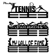 [Phenovo] Medal Display Hanger Sturdy Hanging Medal Holder Shelf Metal Sports Medals Display Rack Me
