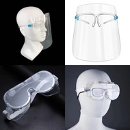 🔥Ready Stock🔥Transparent Face Shield Goggle Anti Virus Fog Productive Eyewear Half Face Shield