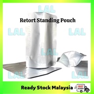 Retort Stand Pouch/Retort Standing Pouch Food Aluminium Foil Bag High Temperature 121C With Tear