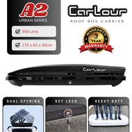CARLOUR (A2) Roof Box 390L Slim Design Roofbox Roof Luggage Carrier 390 Litre Top Cargo Box Storage Box Car Accessories