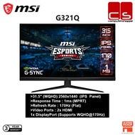 MSI G321Q 170Hz (2560x1440 (WQHD) 1ms (MPRT) G-Sync Compatible, AMD FreeSync Premium HDR Ready Monit