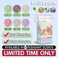 【COD】PAWTOPIA Candy-ccented cat litter box sand tofu cat litter tofu cat tofu litter barang kucing c