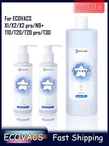For ECOVACS cleaning fluid Deebot ozmo Liquid T20 N9＋T10 OMNI/T10 TURBO/X1 OMNI/X1 TURBO X2 pro T20F